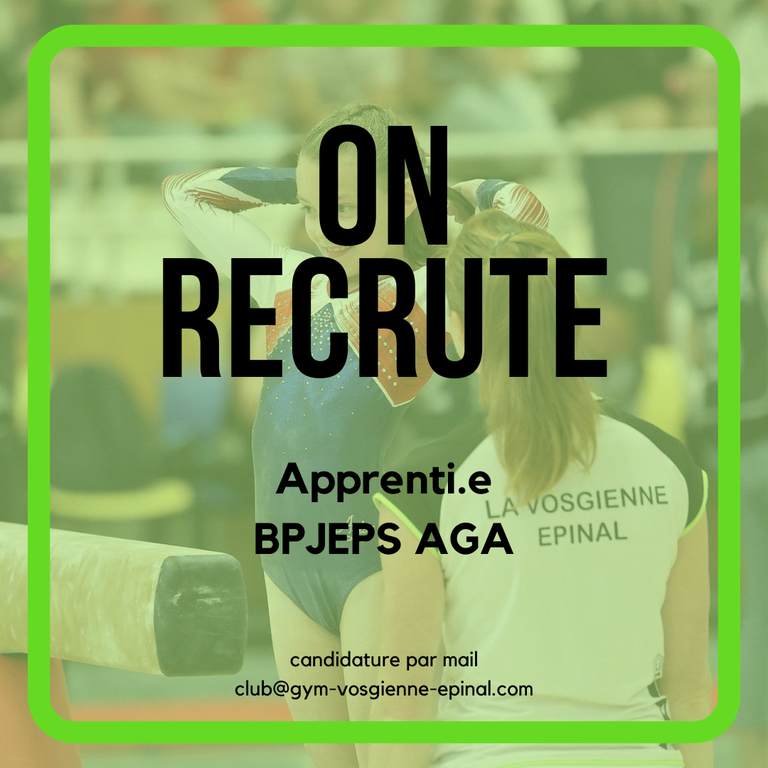 Offre d’alternance – Entraîneur de Gymnastique (BPJEPS AGA)