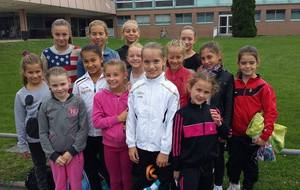 Louise, Louison et Cypriane lors du stage régional excellence à Vittel
Août 2014