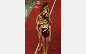 L'équipe 2 Benjamines/Minimes : Louison, Alixe, Manon et Emy