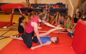 La séance d'étirement