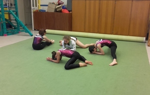 L'équipe LR 10-13 ans à l'échauffement