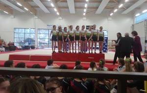 L'équipe Découverte Féminine à la 1ère place