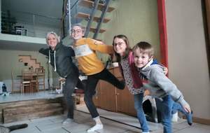 Défi relevé en Famille pour Julian, Garance, Cypriane et Adeline!