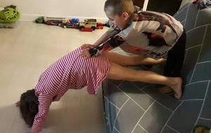 Défi relevé pour Liloé et Célian!