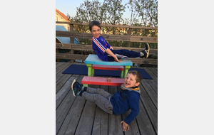 Défi relevé pour Elouan et Mathis!