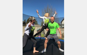 Défi relevé pour Séverine, Coline et Fred!