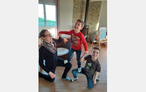 Défi relevé pour Antoine , sa maman et son frère!