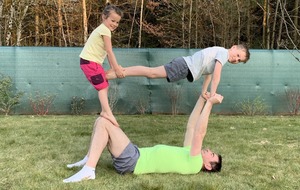 Défi relevé pour Martin, sa sœur et leur papa!