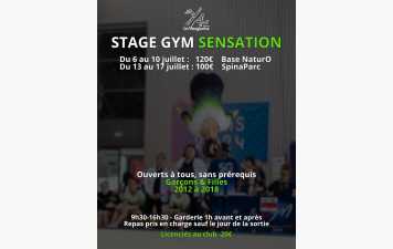Stage Gym Sensation – Été 2026